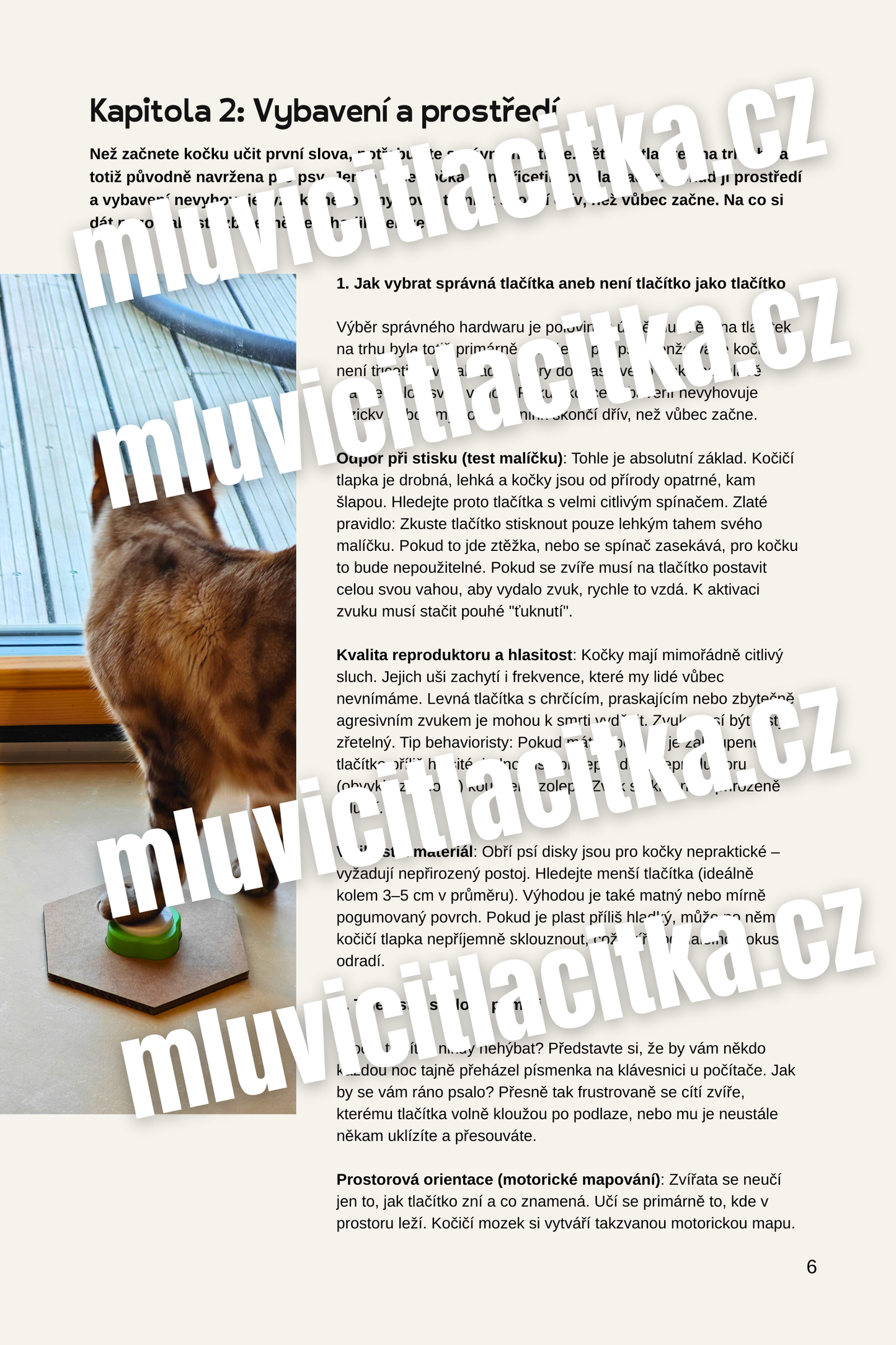 E-book: Průvodce komunikací pomocí tréninkových tlačítek